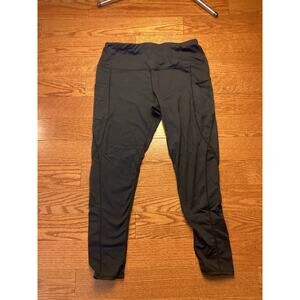 Oalka Black Leggings Gym Yoga Pants XL